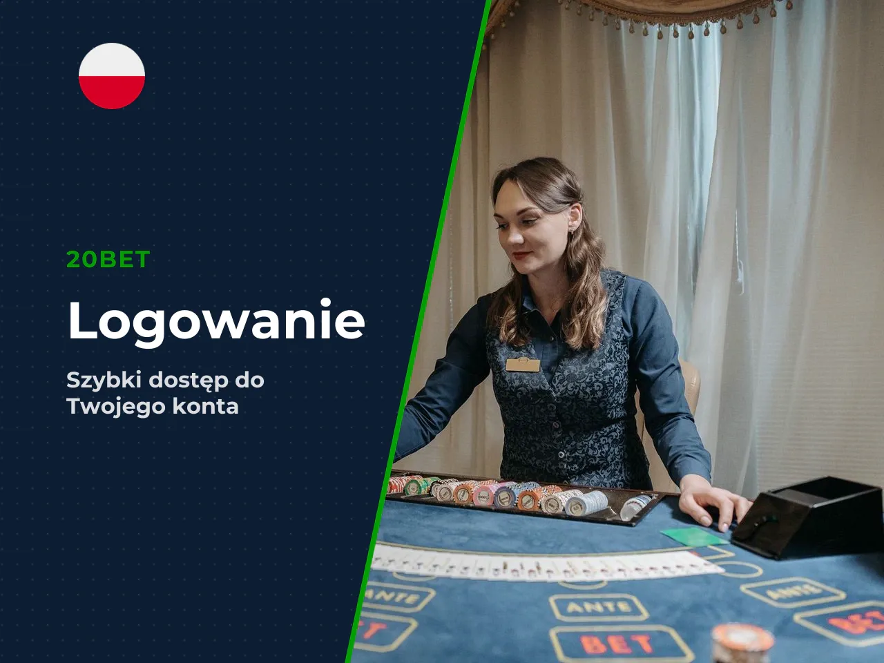 Jak zalogować się do 20Bet krok po kroku. Poniżej znajdziesz dokładną instrukcję wejścia na konto — zarówno z komputera, jak i ze smartfona. Cały proces trwa około 15 sekund, jeśli masz pod ręką swoje