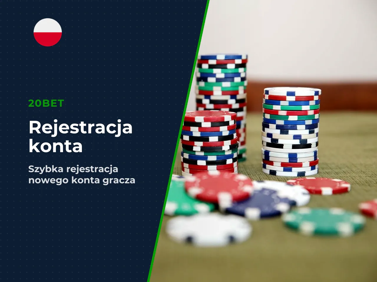 Jak utworzyć konto w casino 20bet. 1. **Wejdź na stronę główną** 20bet i kliknij przycisk „Zarejestruj się" w prawym górnym rogu. 2. **Wybierz metodę rejestracji** — przez e-mail lub numer telefonu. 3