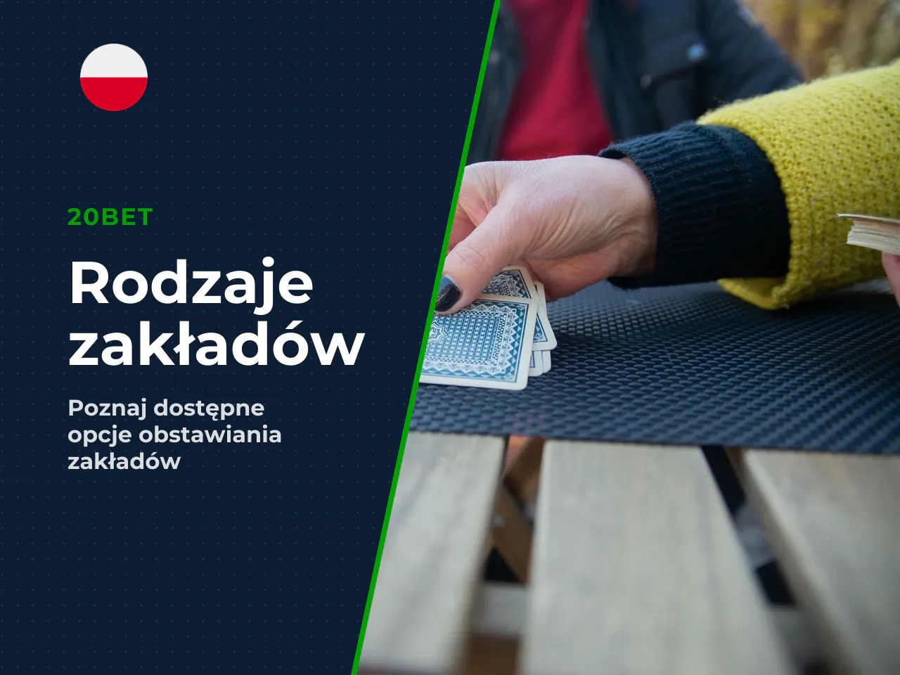 Dostępne rodzaje zakładów to singiel (obstawienie jednego wyniku), akumulator (kilka wydarzeń na jednym kuponie z wyższymi łącznymi kursami, ale większym ryzykiem) oraz zakłady live — obstawianie w tr