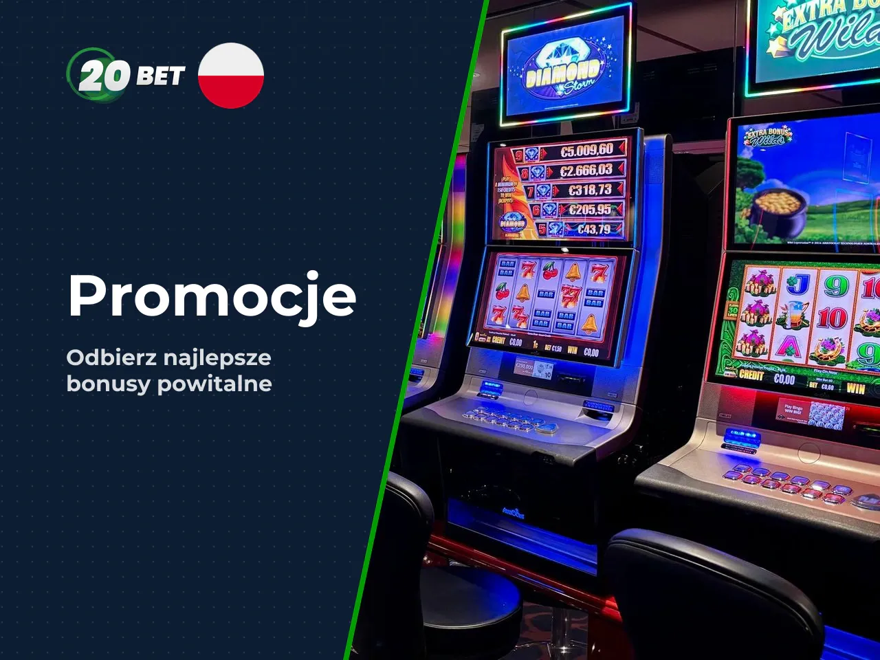 Jakie offers i bonus można otrzymać w 20Bet. Oferta promocyjna 20Bet obejmuje oddzielne benefity powitalne (welcome bonus) na gry kasynowe oraz zakłady bukmacherskie, a także regularne promocje reload